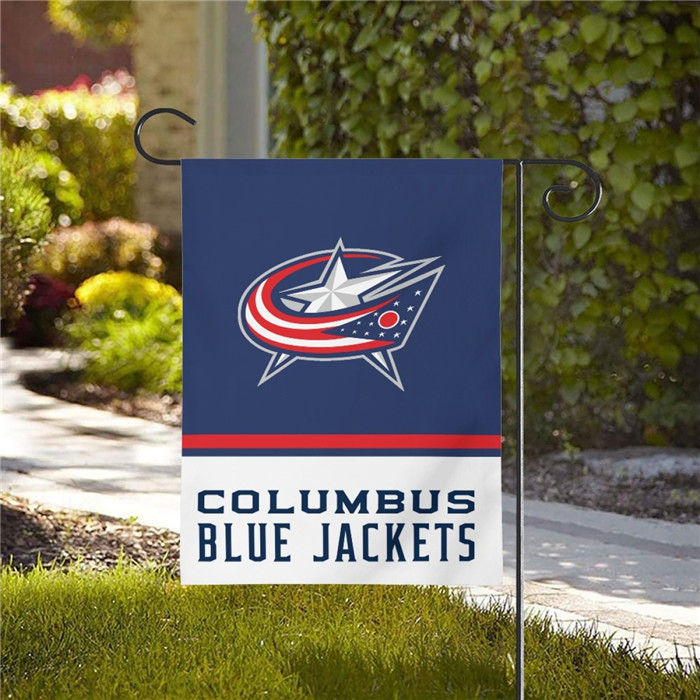 Columbus Blue Jackets Double-Sided Garden Flag 001 (Pls check description for details)